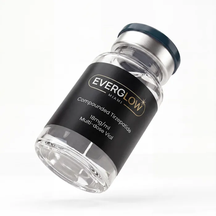 Everglow compounded tirzepatide vial